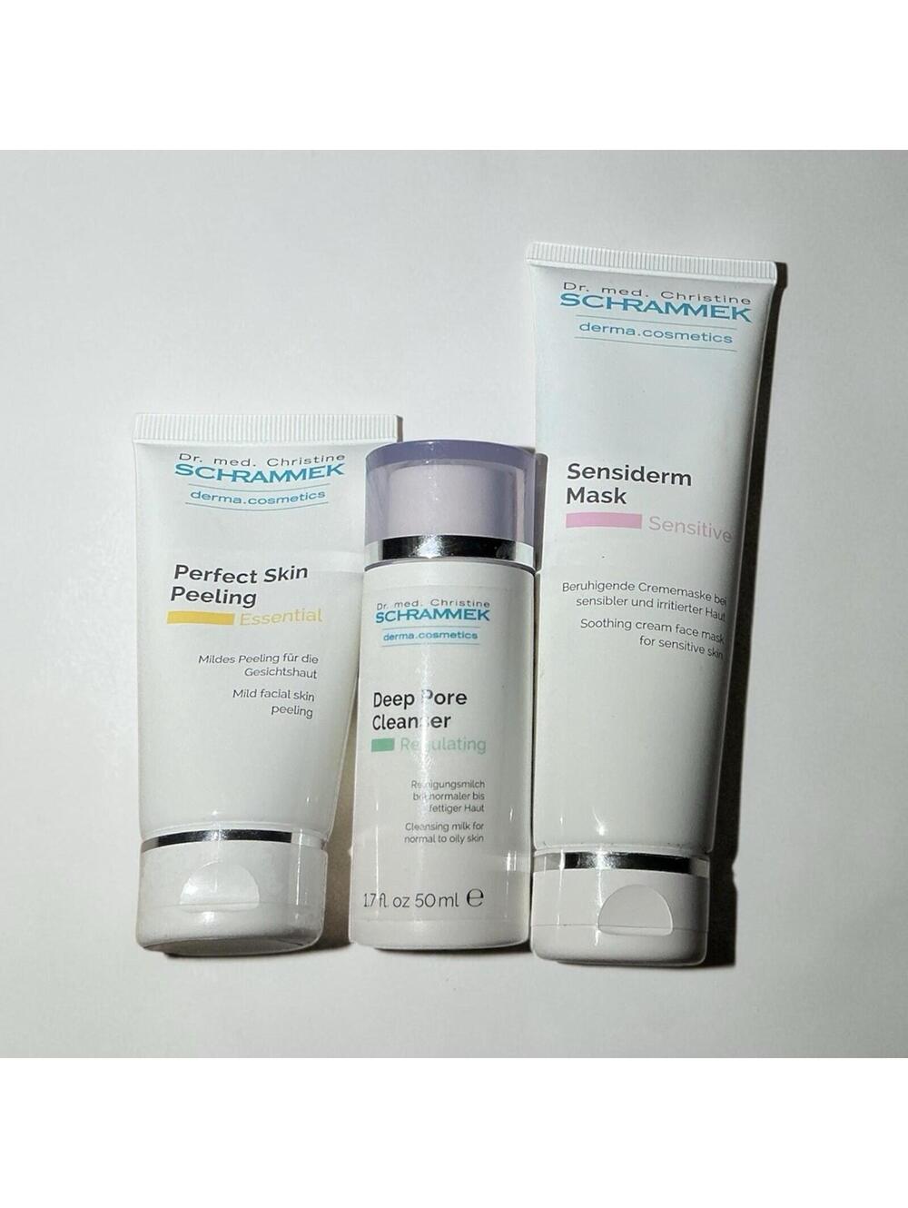Facial Treatment Set Cleanser Peeling Mask Sensitive Skin Professional Dr Schram